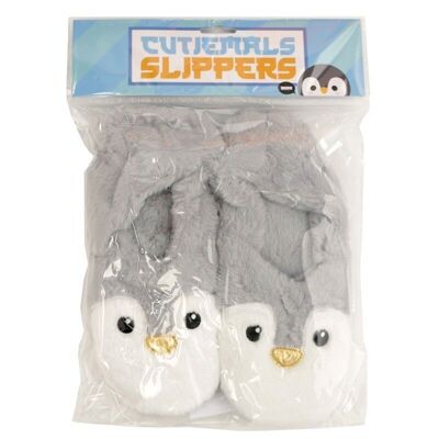 Penguin Plush Toesties Warmer Slippers (Unisex One Size)