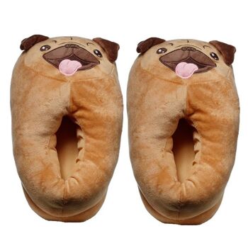 Chaussons Mopps Pug (Taille unique unisexe) 1
