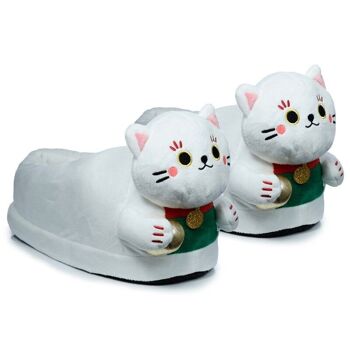 Pantoufles Maneki Neko Lucky Cat (taille unique unisexe) 1