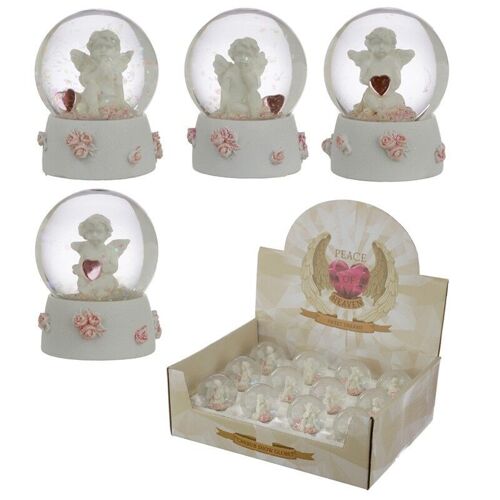 Peace of Heaven Sweet Dreams Cherub Snow Globe