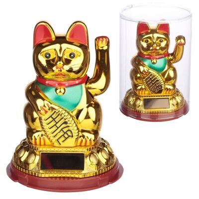 Maneki Neko Golden Lucky Agitando Gato Solar Pal