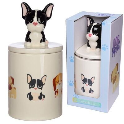 Dog Squad French Bulldog Treat Jar/Biscuit Jar