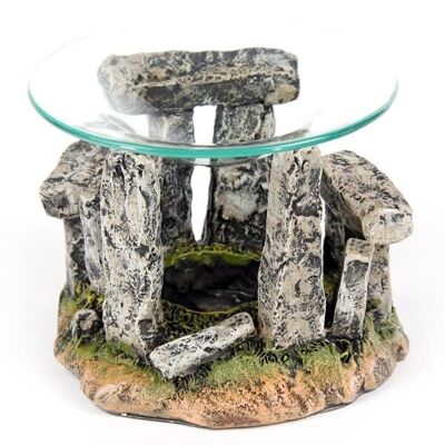 Brûleur à mazout Stone Circle avec plat en verre