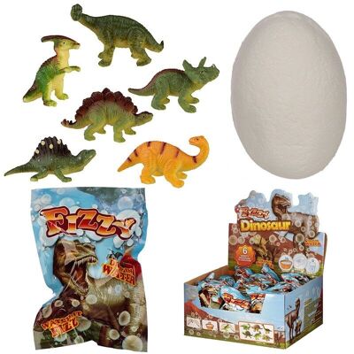 Bomba de huevo con gas de dinosaurio