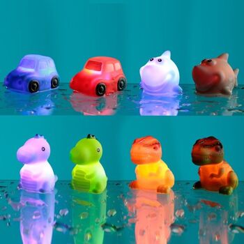 Jouet de bain lumineux flottant pour animaux et voitures 7