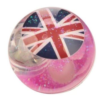 Balle gonflable clignotante à LED scintillante Union Jack 4