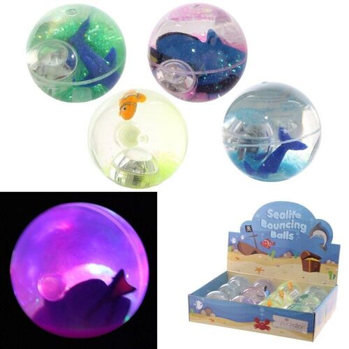 Clown Fish, Angel Fish, Dolphin LED Flashing Bouncy Ball