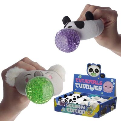 Adoramals Panda and Sloth Plush Squeezy Toy