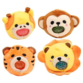 Adoramals Lion, Girafe, Singe et Tigre en Peluche Squeezy 2