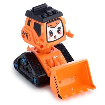 Press and Go Robot Dredge Digger Truck Jouet d'action 4