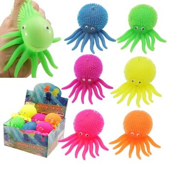 Poulpe Squidgy Light Up LED Puff Pet 1