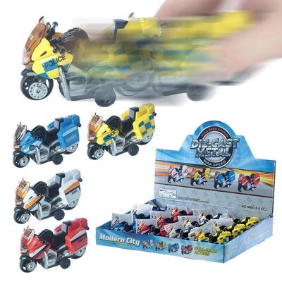 Motorrad-Pull-Back-Action-Spielzeug