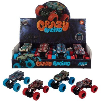 Crazy Racing Monster Truck Tirare indietro il giocattolo d'azione