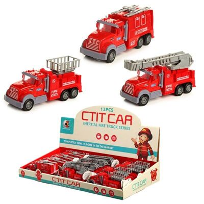 Fire Engine Rescue Truck Pull Back Action Toy