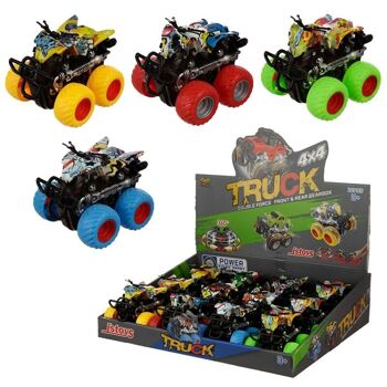 4x4 Stunt Truck Friction Pull Back/Push Forward Action Toy 1
