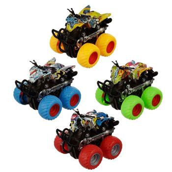 4x4 Stunt Truck Friction Pull Back/Push Forward Action Toy 2