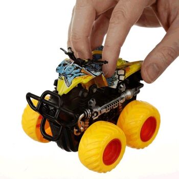 4x4 Stunt Truck Friction Pull Back/Push Forward Action Toy 3