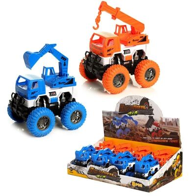 Costruzione Monster Trucks Friction Pull/Push Toy