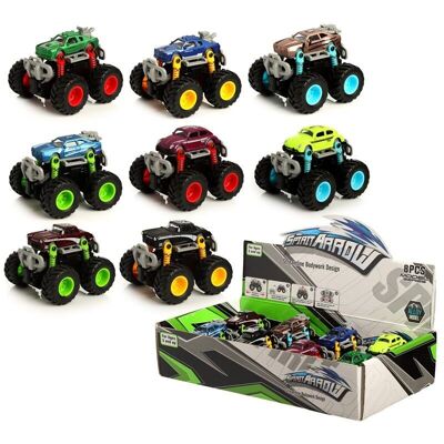 Monster Trucks Friction Tirare indietro/spingere in avanti il giocattolo d'azione