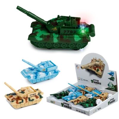 Tank Friction Light Up with Sound Action Toy