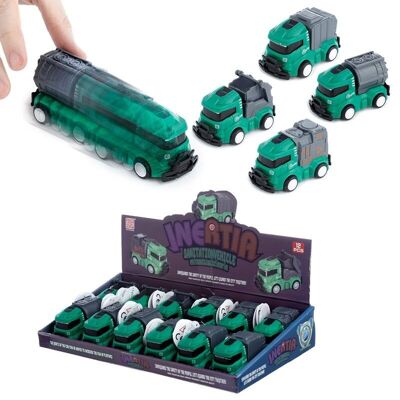 Dustman Garbage Truck Friction Pull Back/Push Forward Toy