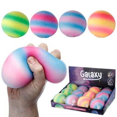 Pelota antiestrés Galaxy Squeezy Planet 9cm