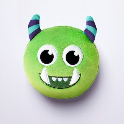 Relaxeazzz Green Monstarz Monster - Almohada de viaje y máscara de peluche