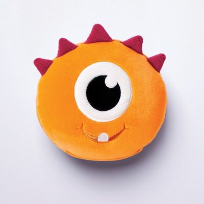 Relaxeazzz Orange Monstarz Monster Travel Pillow & Mask