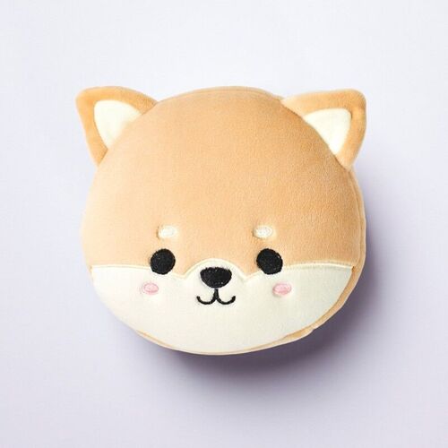 Relaxeazzz Shiba Inu Dog Plush Travel Pillow & Eye Mask