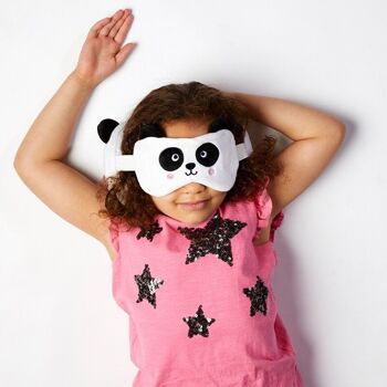 Relaxeazzz Panda Rond En Peluche Voyage Oreiller & Masque Pour Les Yeux 2