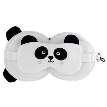 Relaxeazzz Panda Rond En Peluche Voyage Oreiller & Masque Pour Les Yeux 3