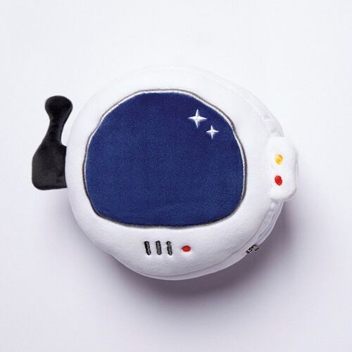 Relaxeazzz Space Cadet Round Plush Travel Pillow & Eye Mask