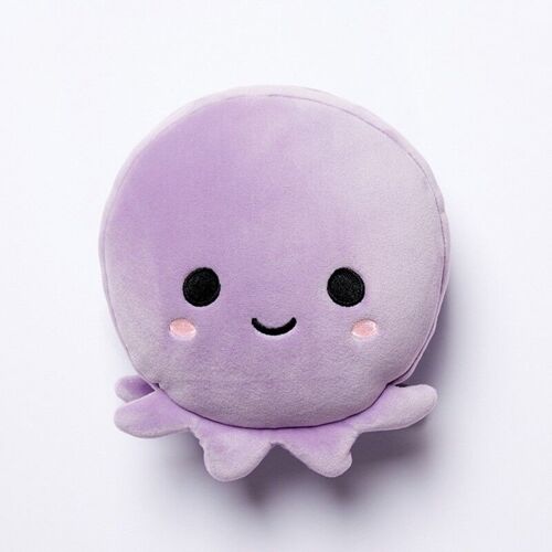 Relaxeazzz Octopus Round Plush Travel Pillow & Eye Mask