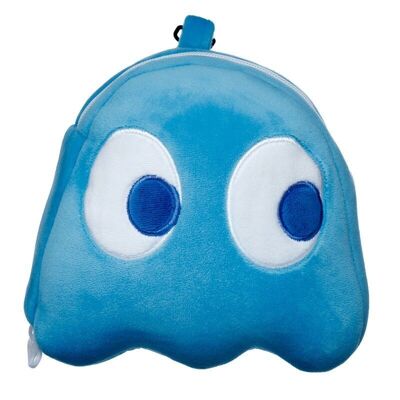 Relaxeazzz Pac-Man Blue Ghost Travel Cojín y máscara