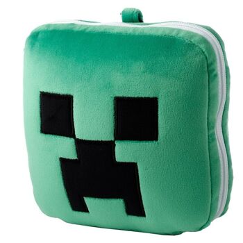 Relaxeazzz Minecraft Creeper Oreiller et masque de voyage en peluche 1