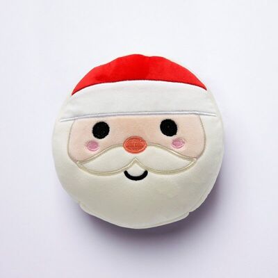 Relaxeazzz Christmas Santa Plush Travel Pillow & Eye Mask