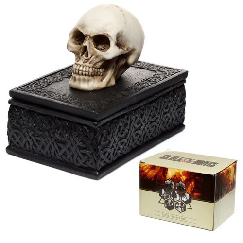 Skull Celtic Knotwork Trinket Box