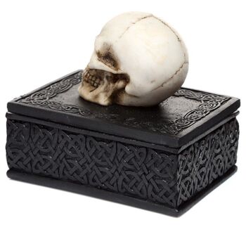 Boîte à bibelots Skull Celtic Knotwork 4