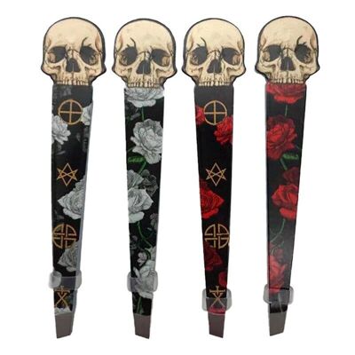 Skull and Roses Shaped Tweezers