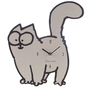 Horloge illustrée en forme de chat de Simon 2