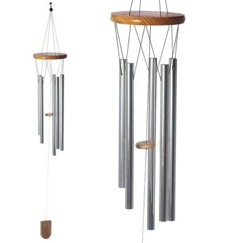 Carillon à Vent en Bois avec Tubes Métalliques 88cm 1