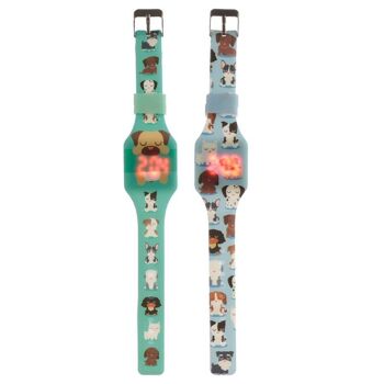 Montre numérique en silicone Dog Squad 7