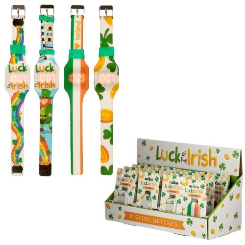 Luck of the Irish Ireland Silicone Digital Watch