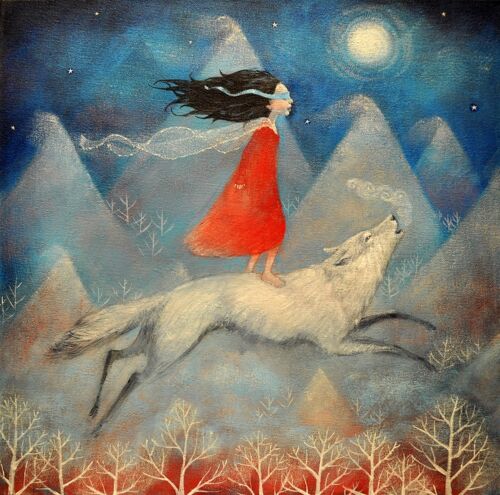 Lucy Campbell greetings card "Leap of Faith".