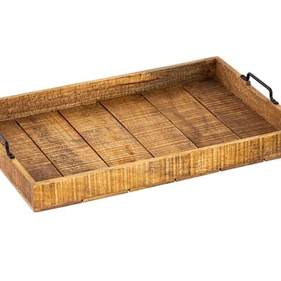 Wooden tray serving tray XXL 57x39cm tray wooden decorative tray made of solid mango wood