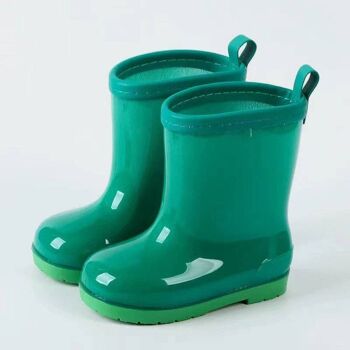 Bottes en caoutchouc vertes 1