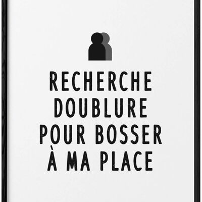 Affiche "Doublure"