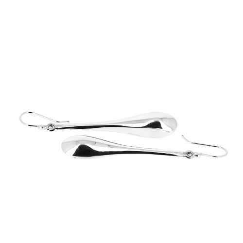 Boucles d'oreilles en argent longue massue