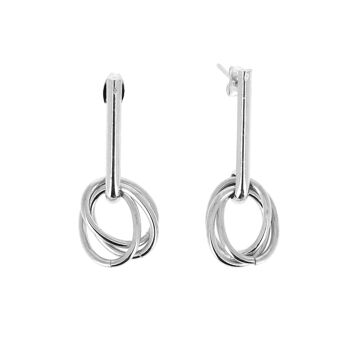 Boucles d'oreilles triple anneaux