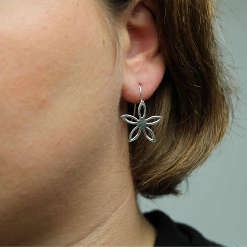 Boucles d'oreilles argent petite fleur